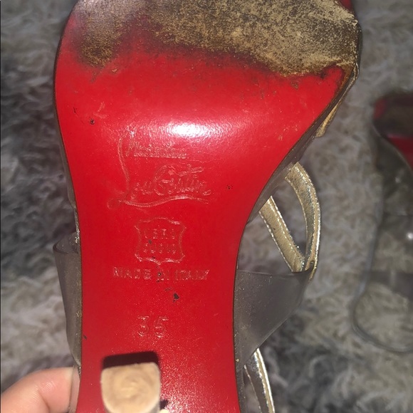 CHRISTIAN LOUBOUTIN Silver Heels - Picture 4 of 13